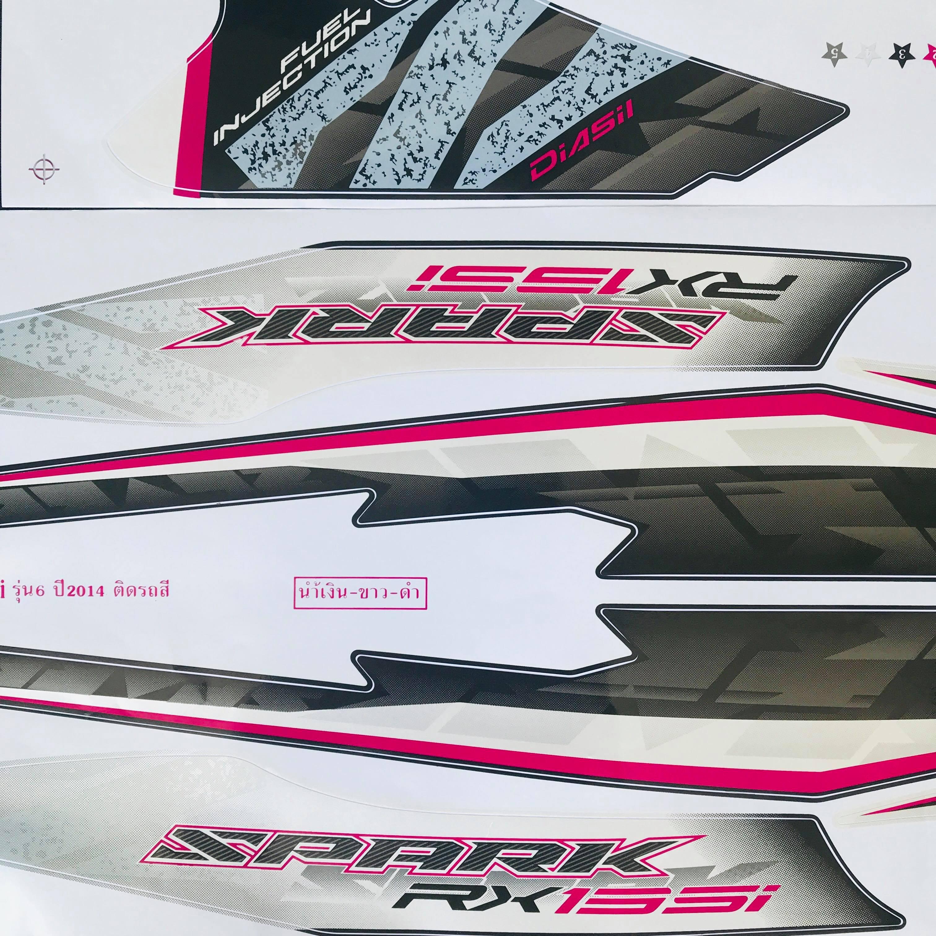 Tem rời SPARK THÁI CHO EXCITER 135CC ĐỜI 2010 (MÀU HỒNG NHẠT)