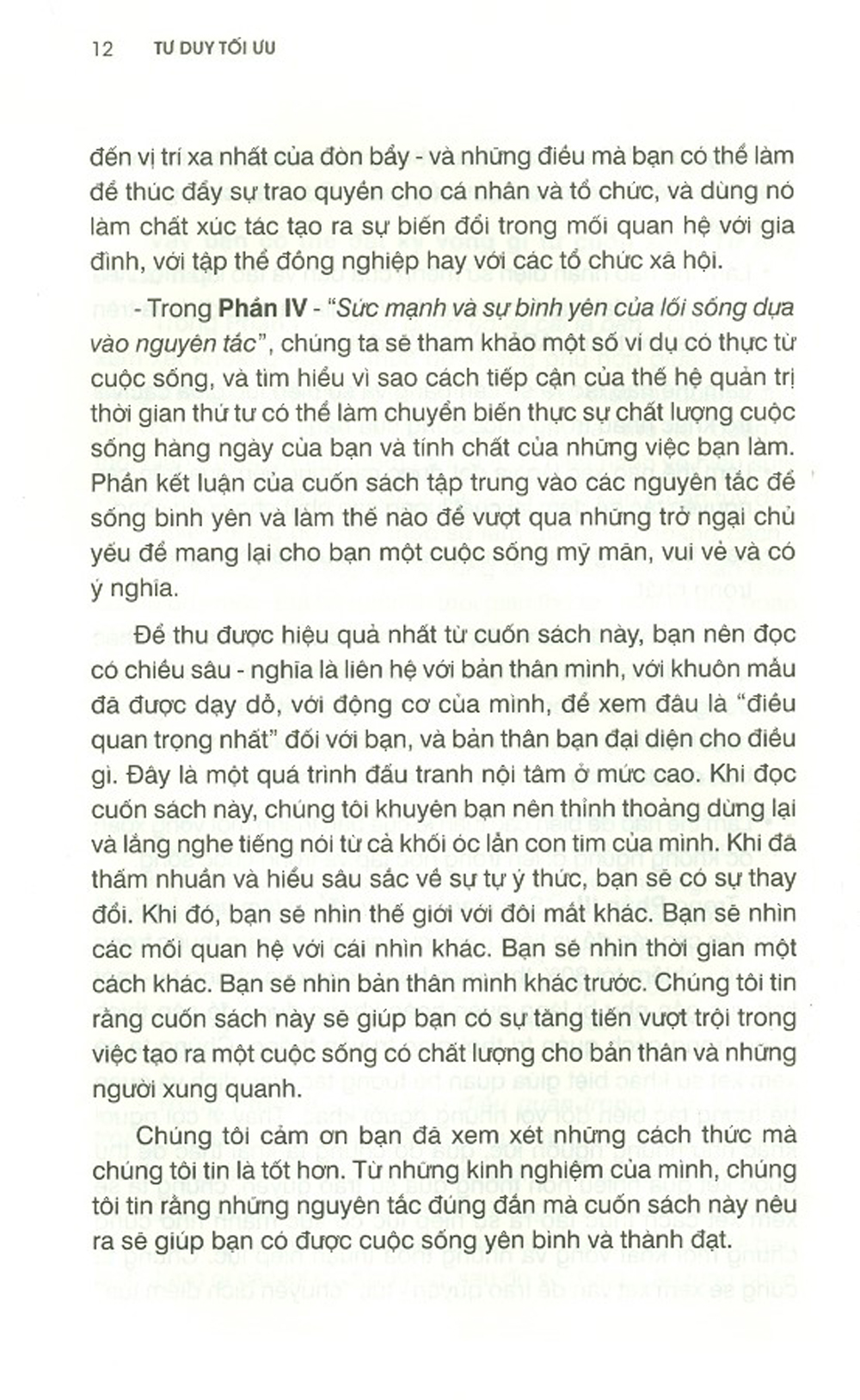 Tư Duy Tối Ưu
