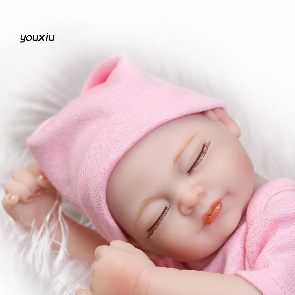 ▧❡ Búp Bê Em Bé Sơ Sinh Bằng Silicon Kích Thước 10 Inch