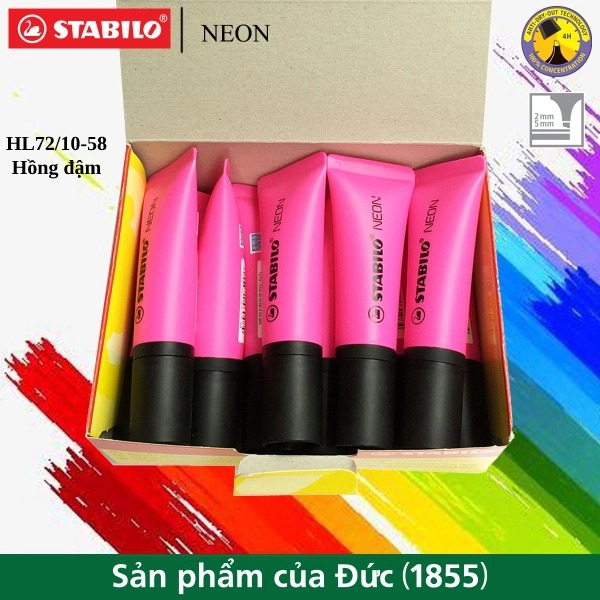 Hộp 10 Bút dạ quang STABILO NEON (HL72/10)