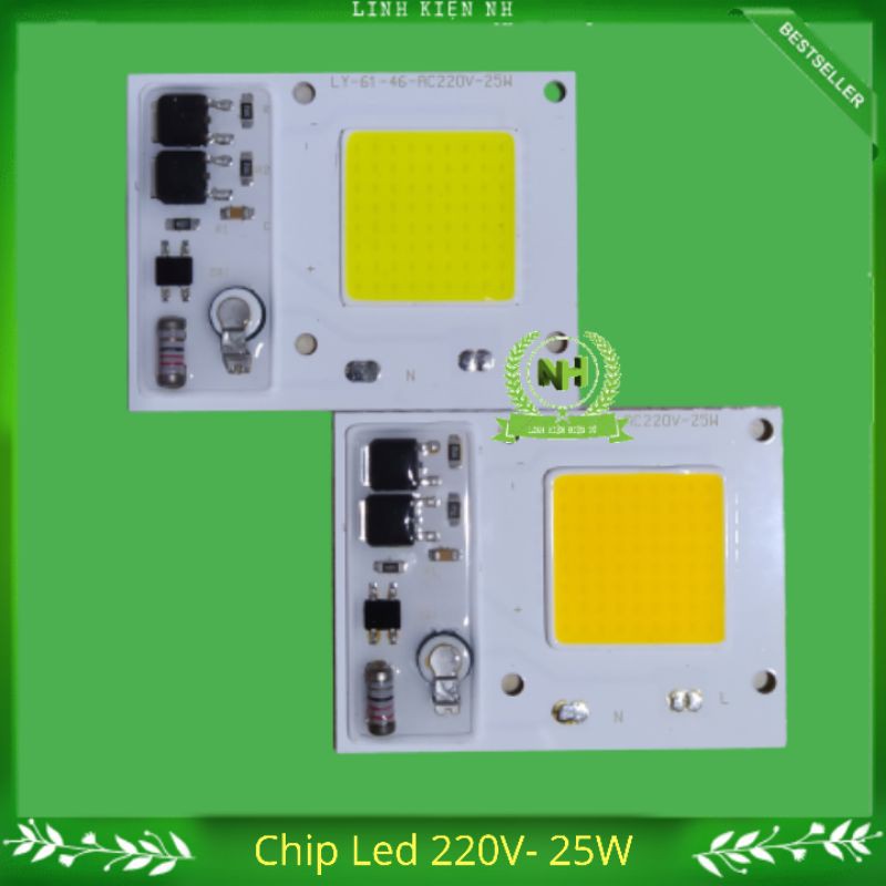 Nhân Led/ Chip Led 220V - 25W ( Sáng trắng và sáng vàng )