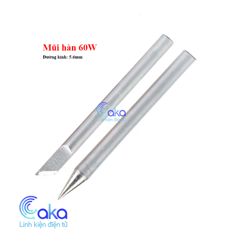 Mũi Hàn Nhọn 60W Dùng Cho Mỏ Hàn Điện Thay Thế Gia Nhiệt Nhanh