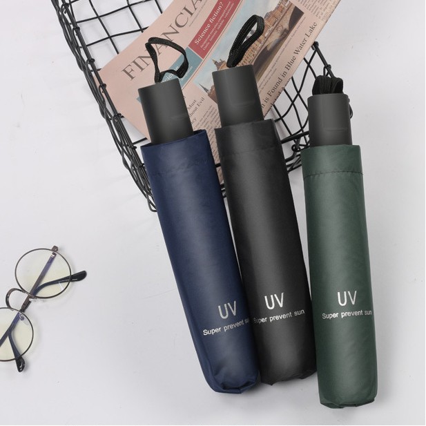 Ô dù che mưa nắng chống tia UV gấp gọn mini tiện lợi, hai lớp dày dặn, ô dù cầm tay chắc chắn