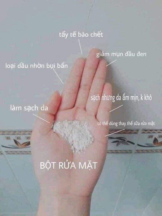 BỘT RỬA MẶT KIỀM NHỜN, NGỪA MỤN TRẮNG DA CHAI 150G