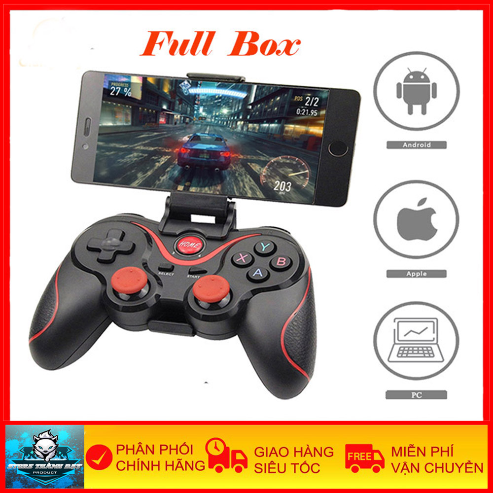 Tay Cầm Chơi Game Kết Nối Bluetooth X3 - Chuyên Game Điện Thoại, Liên Quân, PUBG, CF - Kết Nối Ổn Định - Bảo Hành 1 Năm
