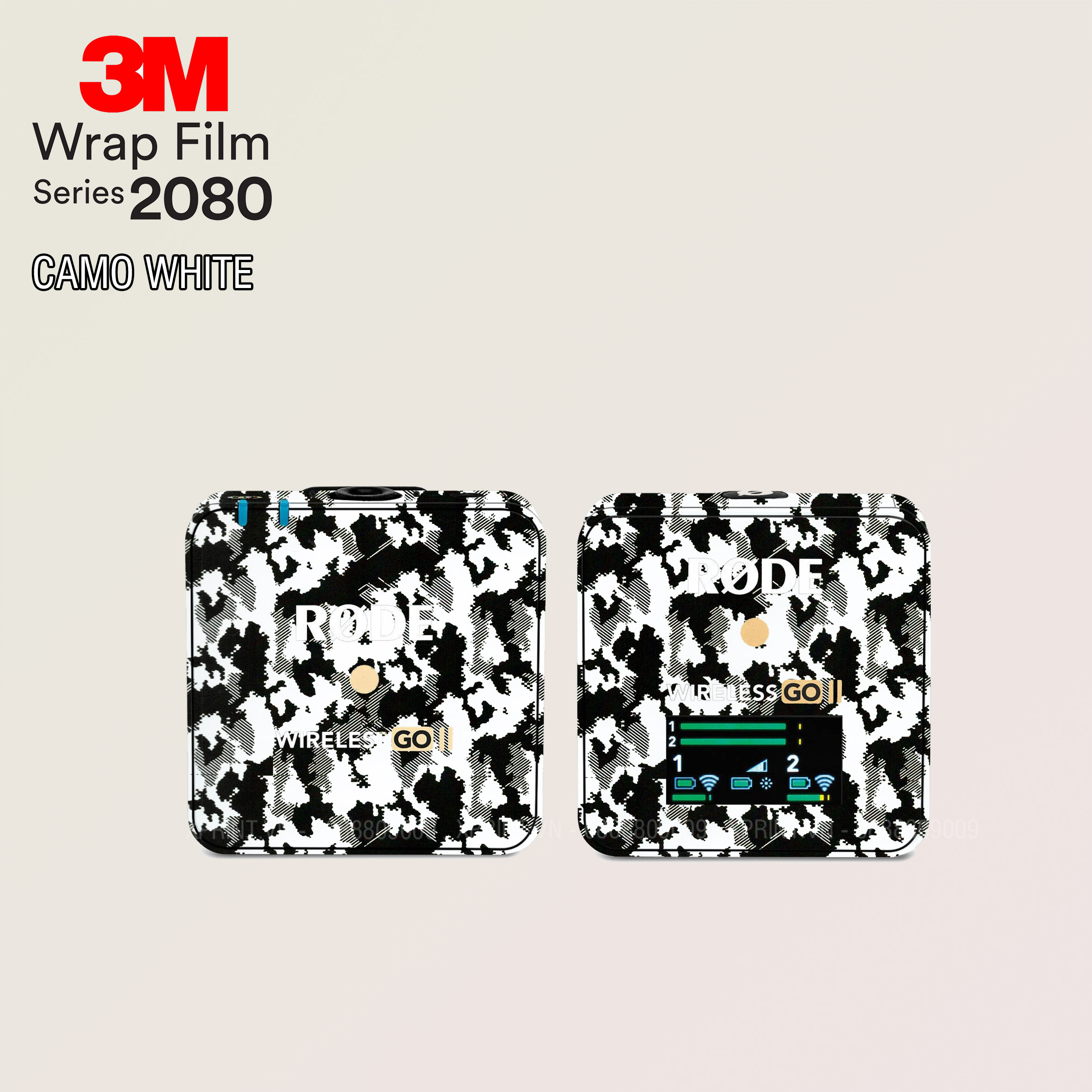 Miếng dán, skin 3M 2080 vân nổi cho Mic Rode, Micro Rodo Go, Go II