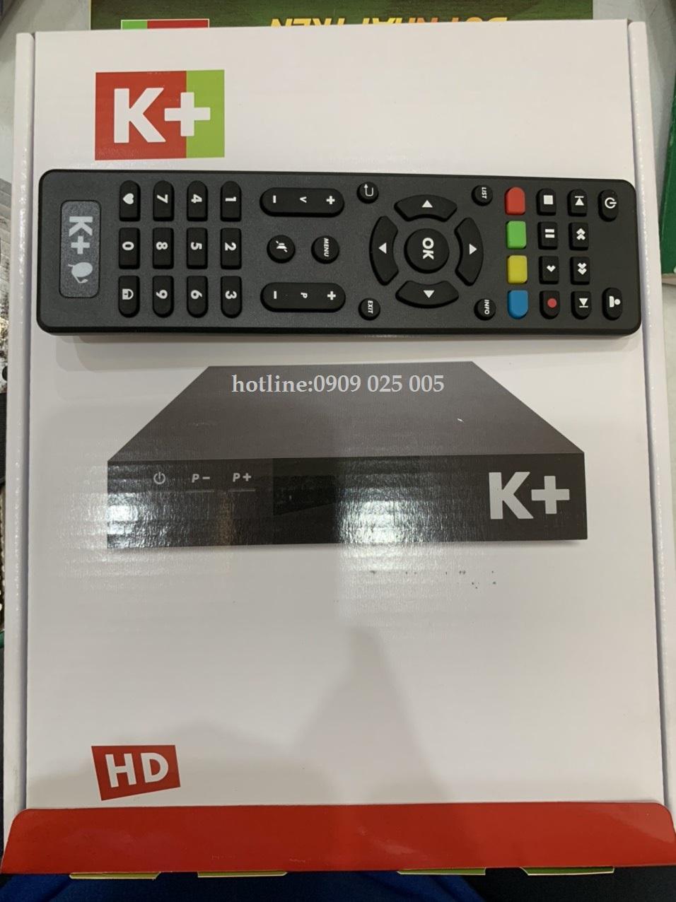 [HCM]Điều khiển-Remote Đầu thu K+ HD Chảo mẫu mới nhất 2019