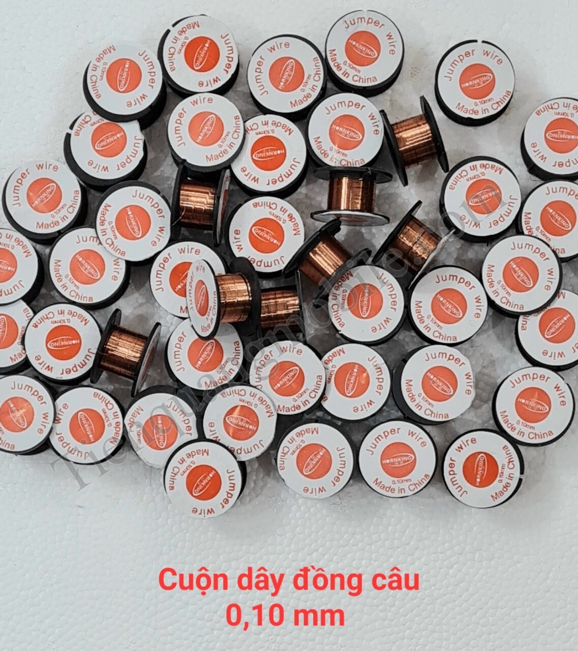 Cuộn dây đồng câu 0.1mm câu mạch linh kiện (dài 15m)