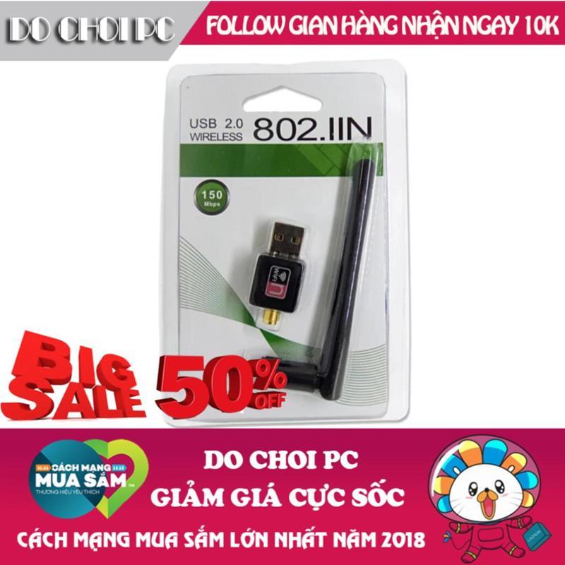 USB thu sóng WiFi có anten tốc độ 150Mbps Do Choi PC (Hà Nội)