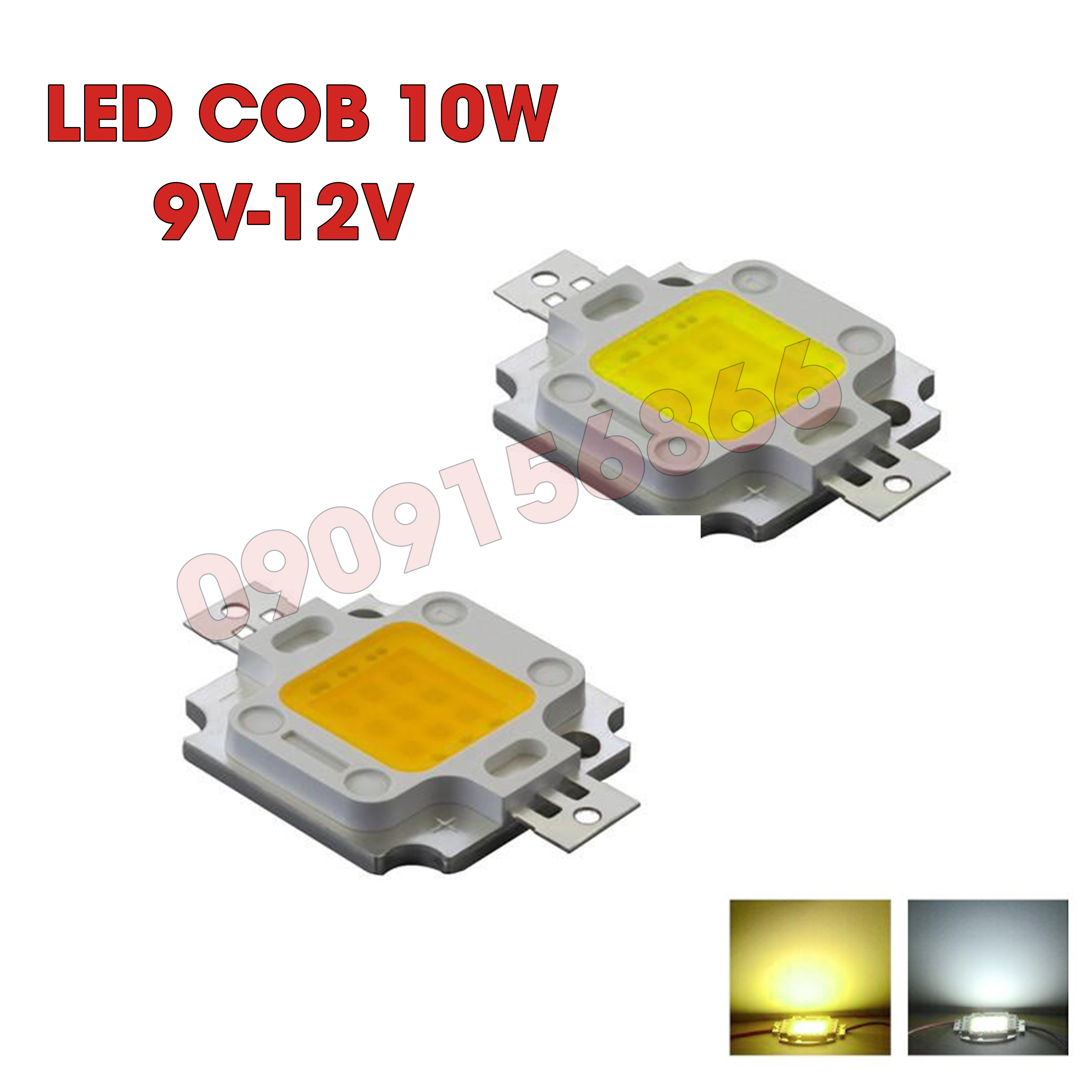 Mắt led cob 12v 10w