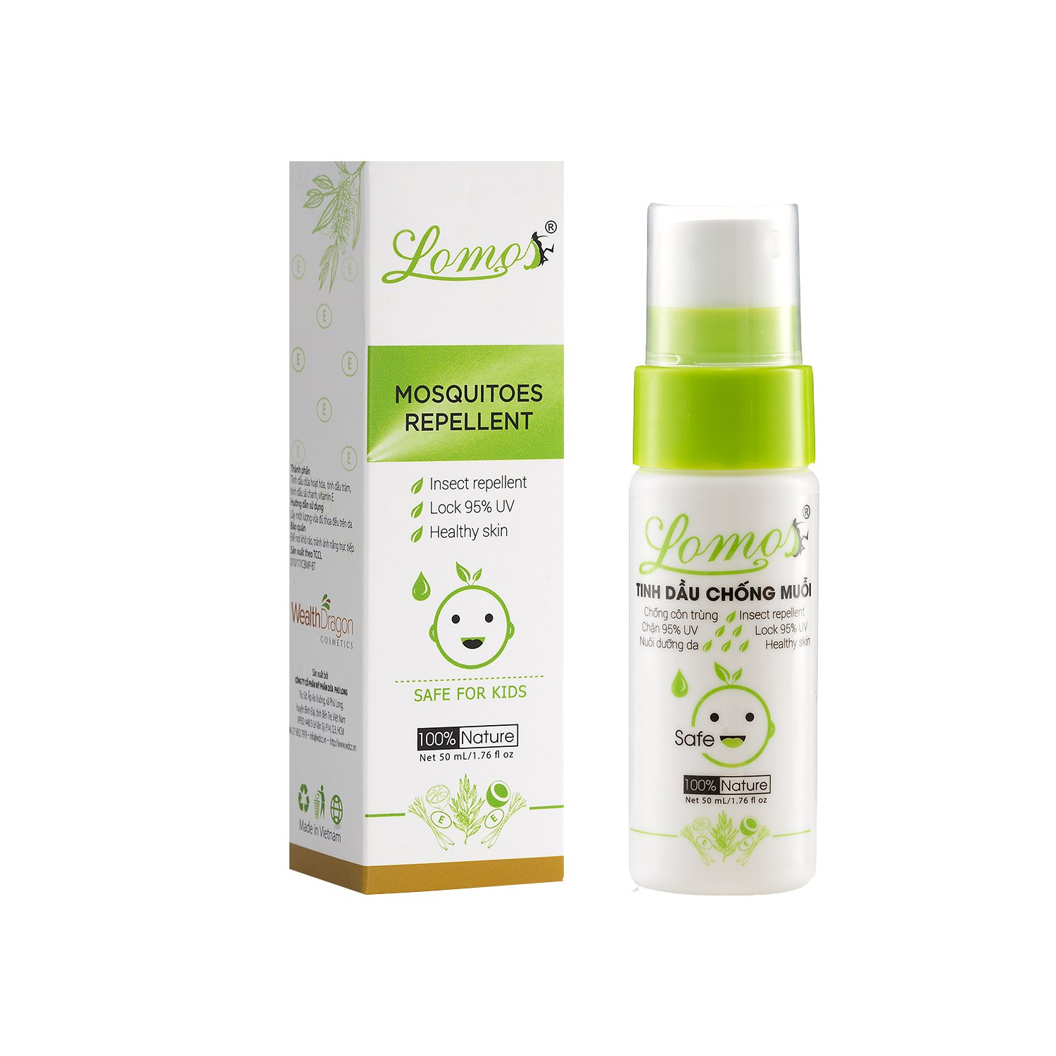 Dầu chống muỗi Lomos 20ml - Wealth Dragon Cosmetics