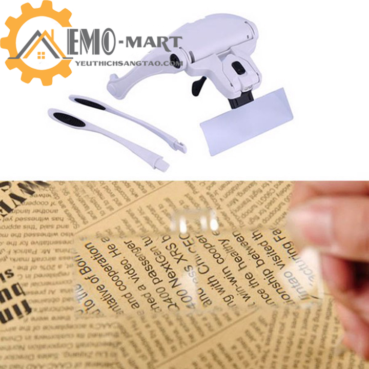 Kính lúp đeo đầu có đèn V5