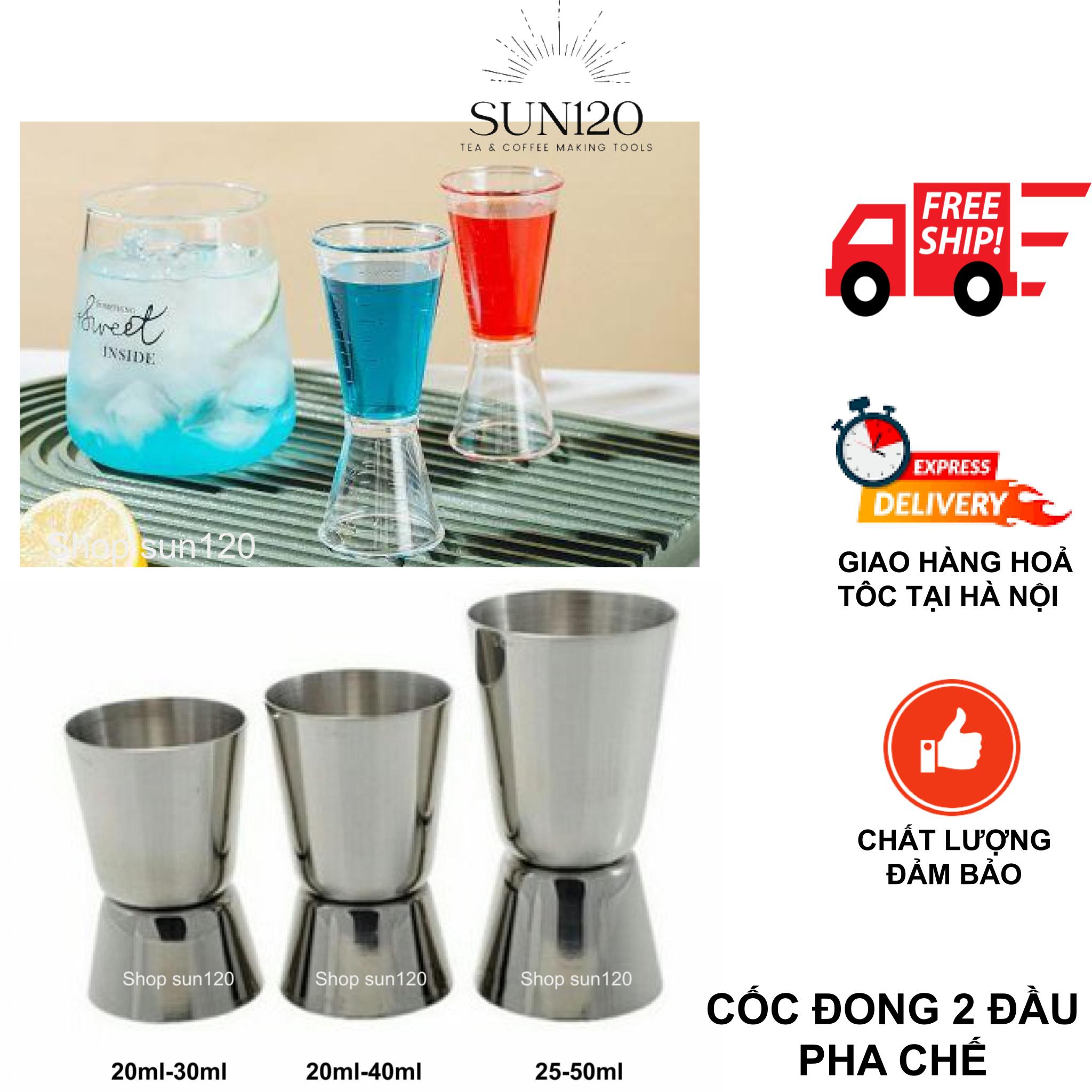 Ly đong jigger 2 đầu inox hoặc nhựa – Dụng cụ pha chế đồ uống