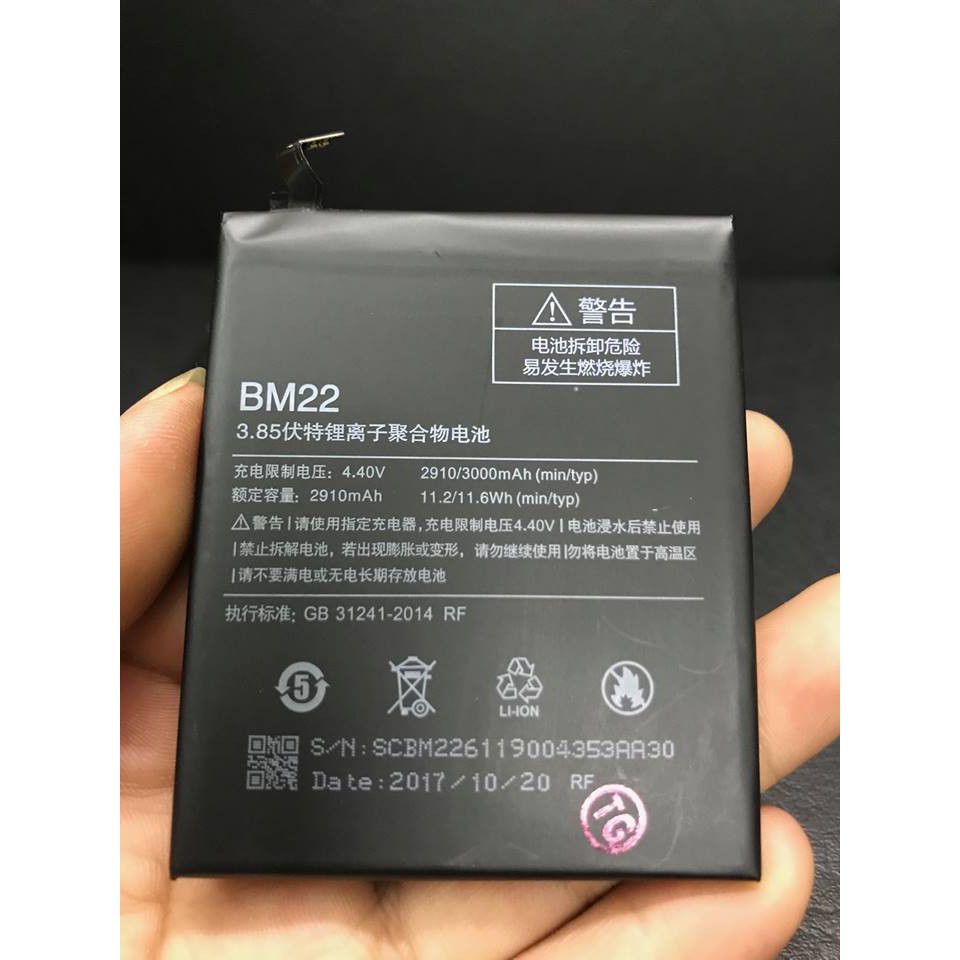 Pin dành cho Xiaomi Mi 5 (BM 22) zin, bảo hành 6 tháng