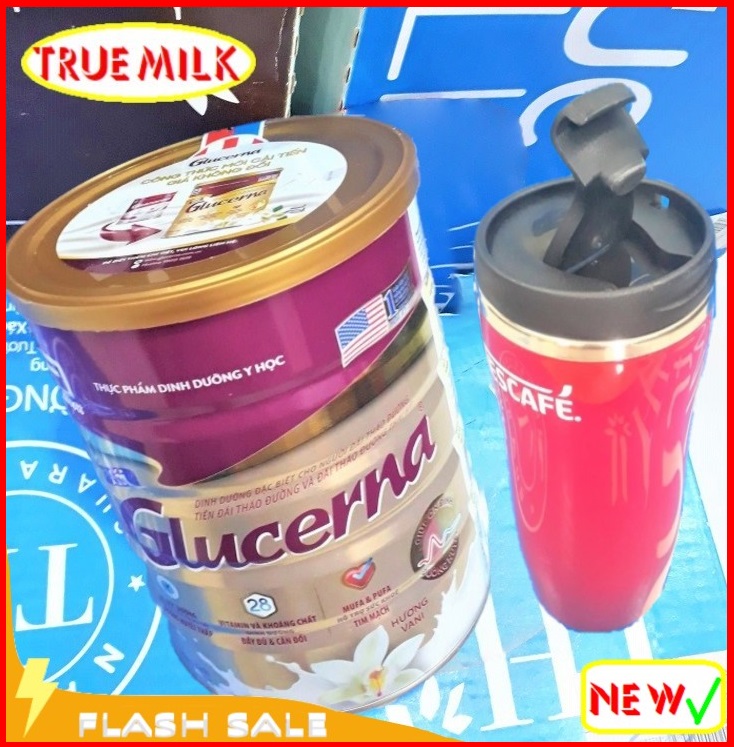 Sữa bột Glucerna 850g hương Vani - Mẫu Mới (Tặng Bình giữ nhiệt cao cấp) - Sua glucerna - sua tieu duong - glucerna 850g - glucerna huong vani - glucerna vani - sua abbott - trueme truemilk truemenews