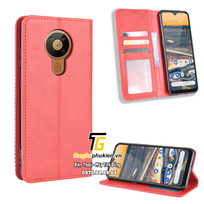 Bao da Nokia 5.3 dạng ví Luxury Leather