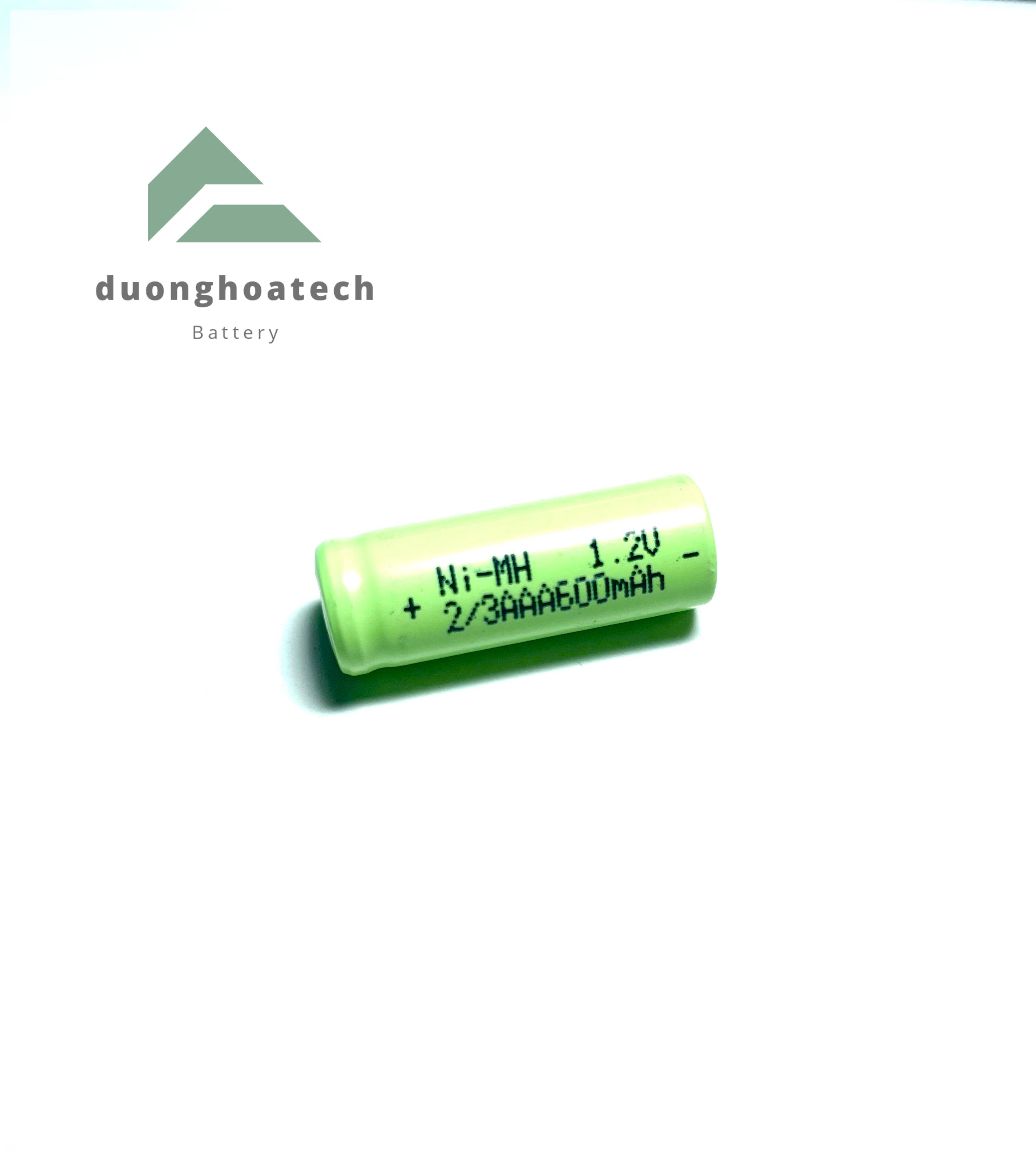 Pin Sạc 2/3AAA Ni-MH 1.2V 600mAh