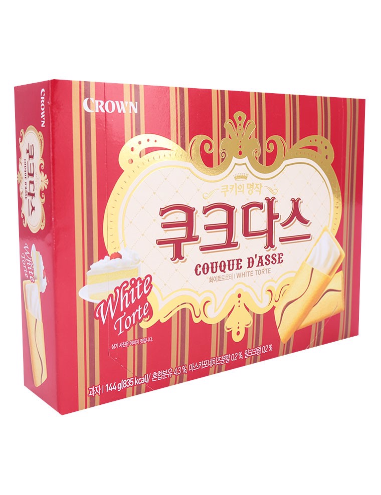 Crown bánh ngọt couque dase white torte 144g 8801111186117 - nhập khẩu hàn quốc