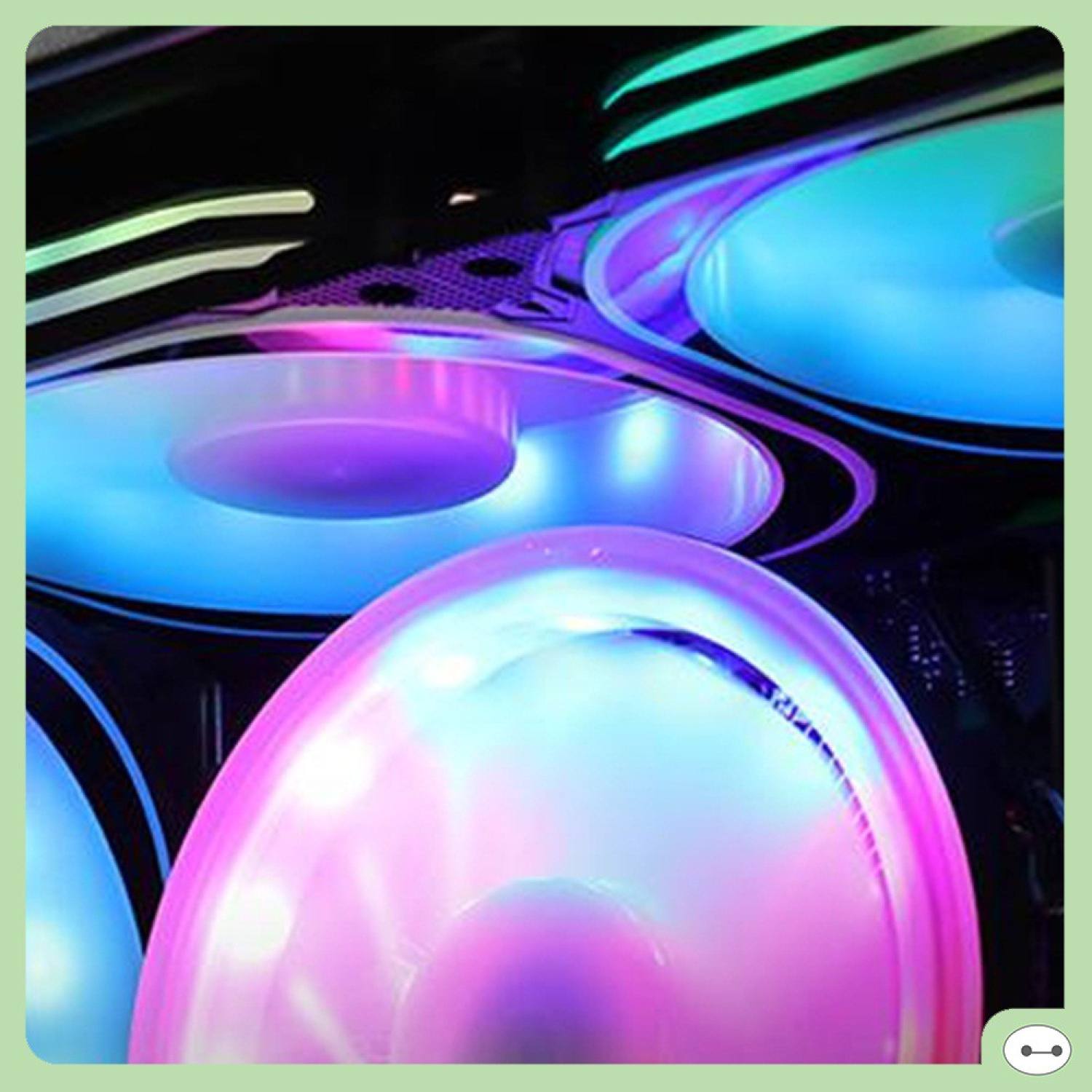 QUẠT LED FAN LED CASE COOLMOON U1 LED RGB 12CM