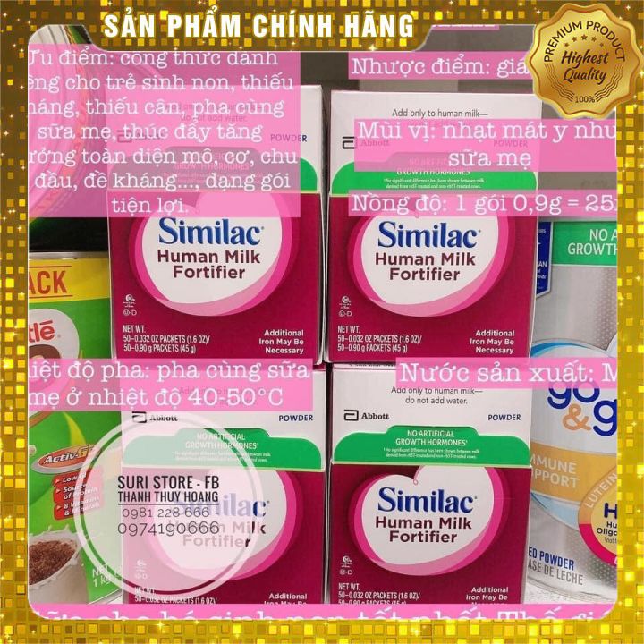 Sữa Similac Human Fortifier - Abbott Hoa Kỳ - 45g
