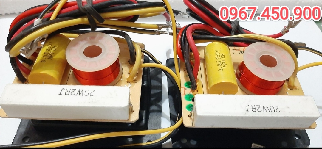 (2 chiếc) Mạch Phân tần BMB liền trạm hậu loa đã lắp sẵn dây (k8 liền hậu)