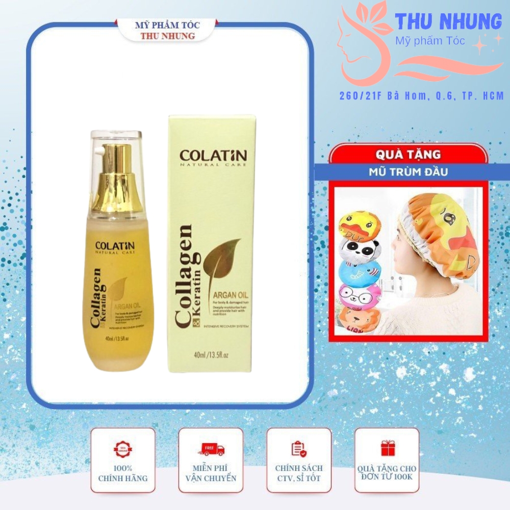 Tinh dầu dưỡng tóc colatin argan oil 40ml
