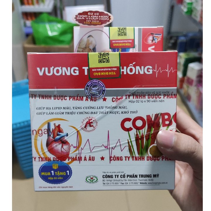Vương tâm thống hộp 180 viên - hỗ trợ sức khỏe tim mạch