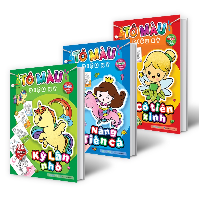Sách Combo Tô màu diệu kỳ (3 Cuốn) - Megabook