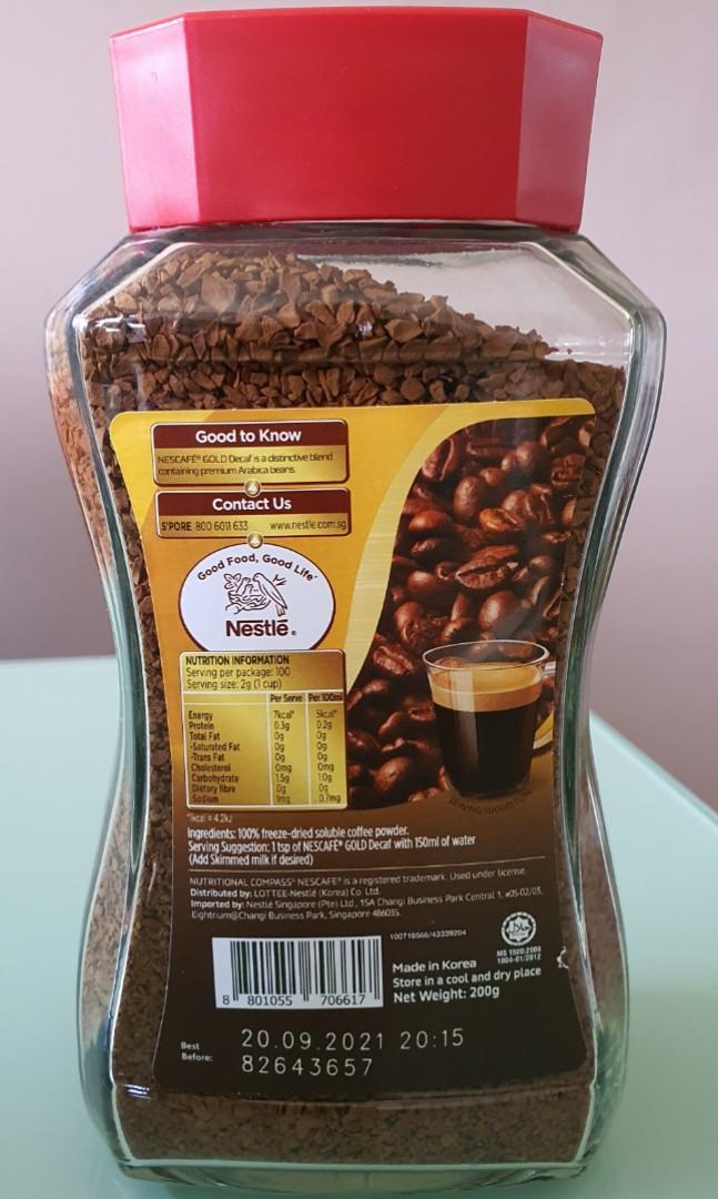 Cà phê Decaf hiệu Nescafe Gold Decaf 200g