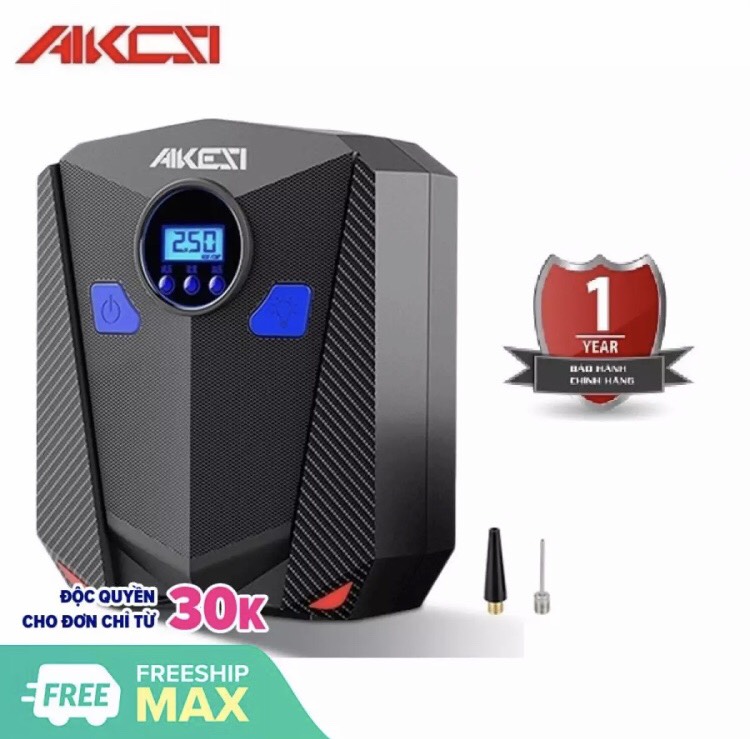Máy bơm lốp ô tô điện tử AKESI - máy bơm lốp xe ô tô, máy bơm lốp xe hơi, máy bơm lốp ô tô đa năng, máy bơm lốp xe ô tô mini - BOMAKE