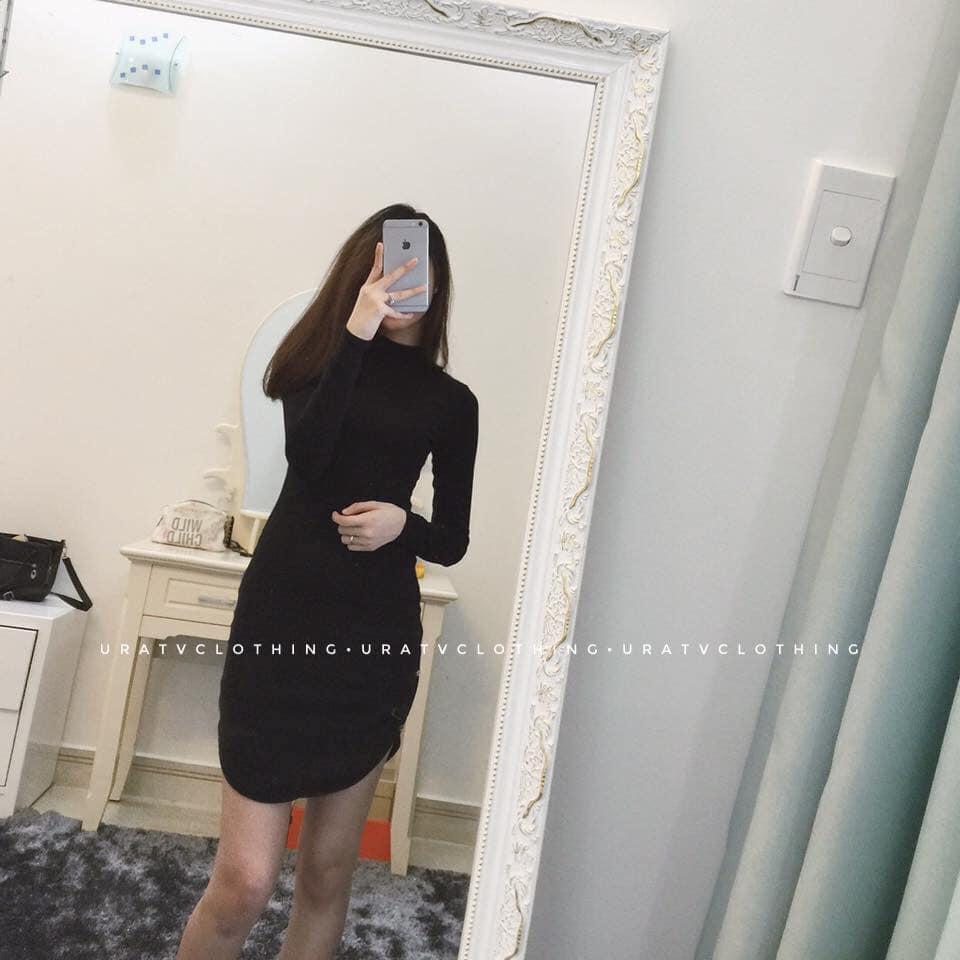 ĐẦM BODY THUN XỎ NGÓN VẠT BẦU CAO CẤP