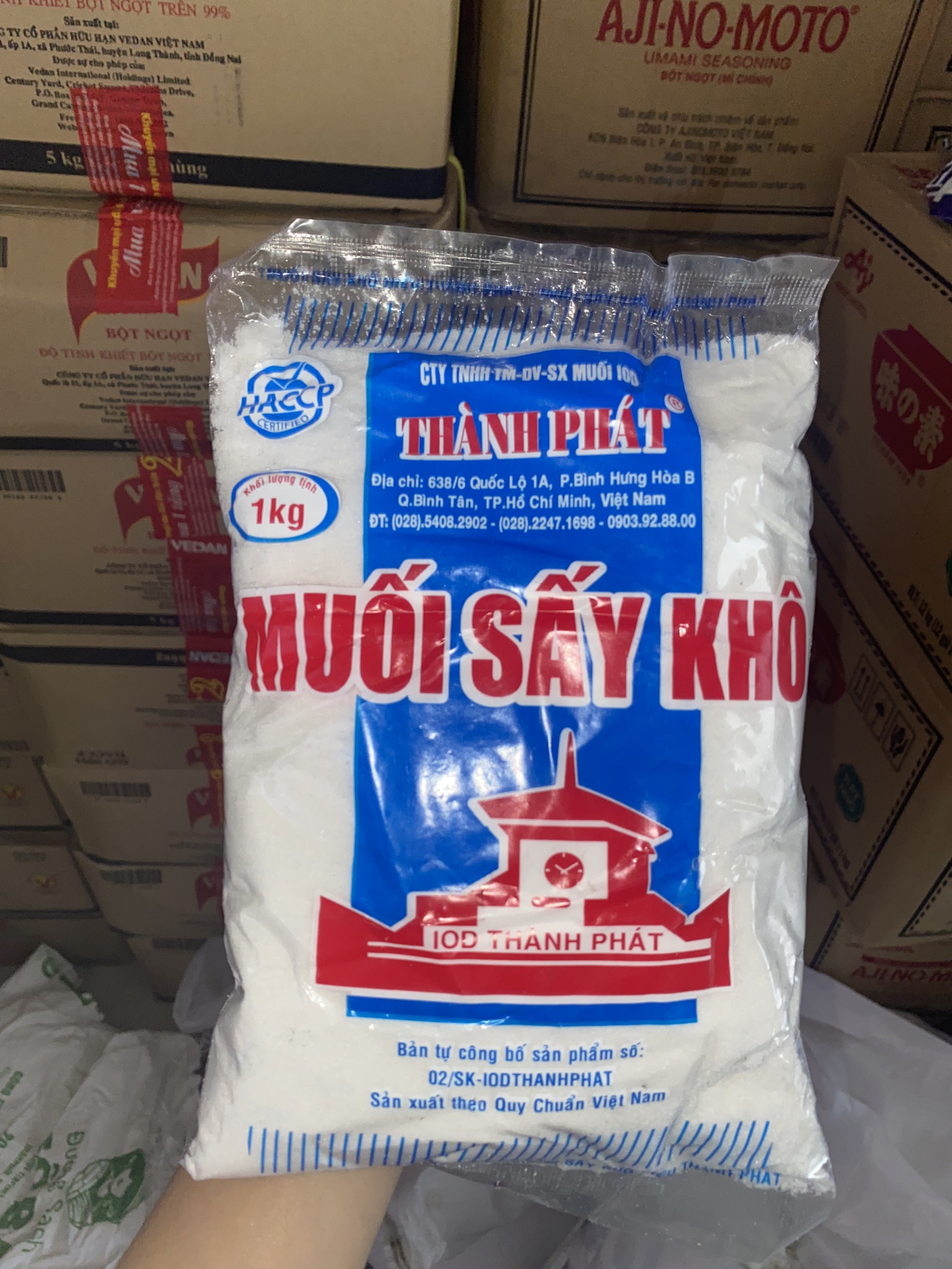Muối sấy Thành Phát gói 1kg