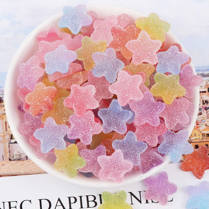 Combo 08 viên Charm Slime Squishy Kẹo dẻo tẩm đường