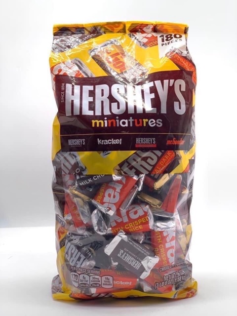 [HCM]Socola Hershey’s Miniatures 1.58kg 180 viên