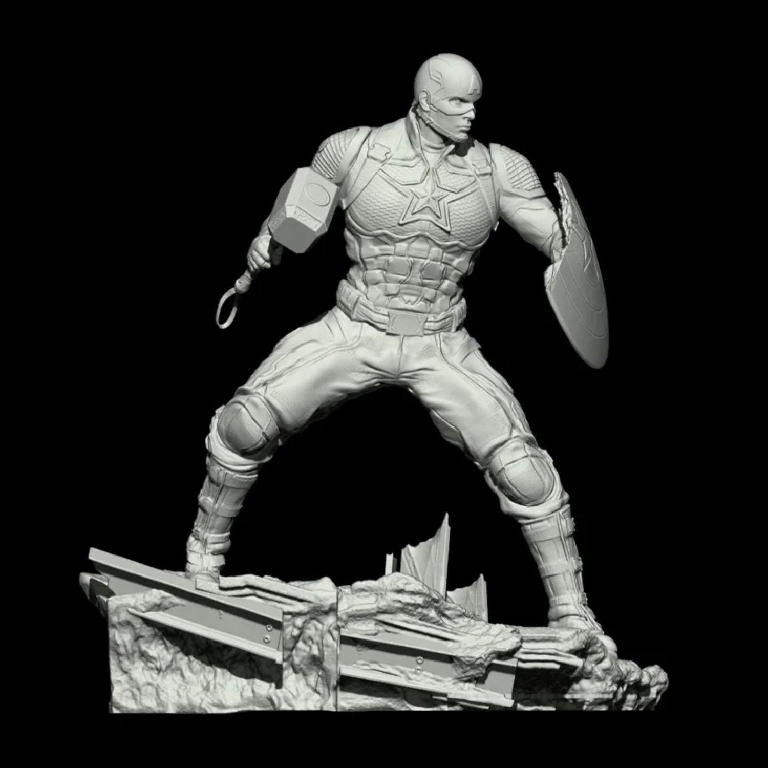 File in 3D PopTotem - Captain America