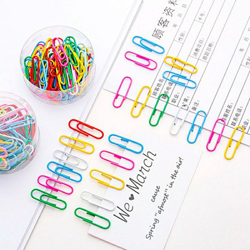Set 10 kẹp giấy đủ màu