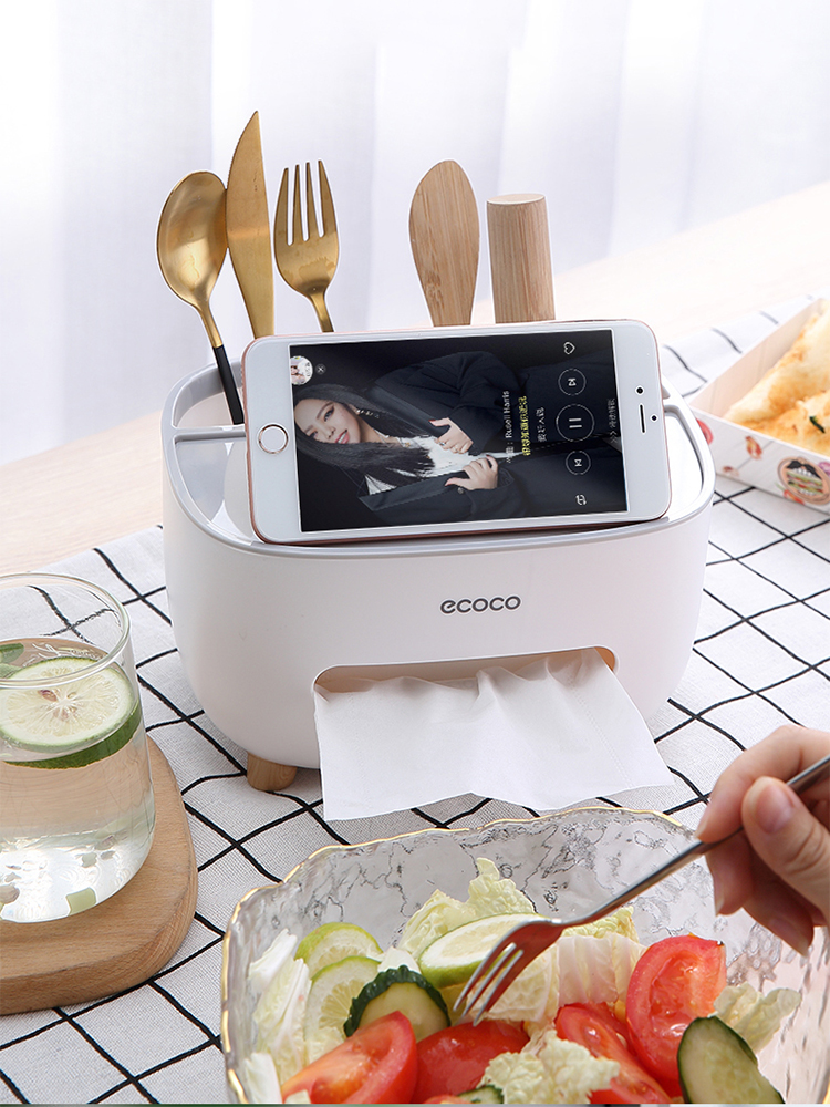 Hộp đựng giấy để bàn cao cấp Ecocoo
