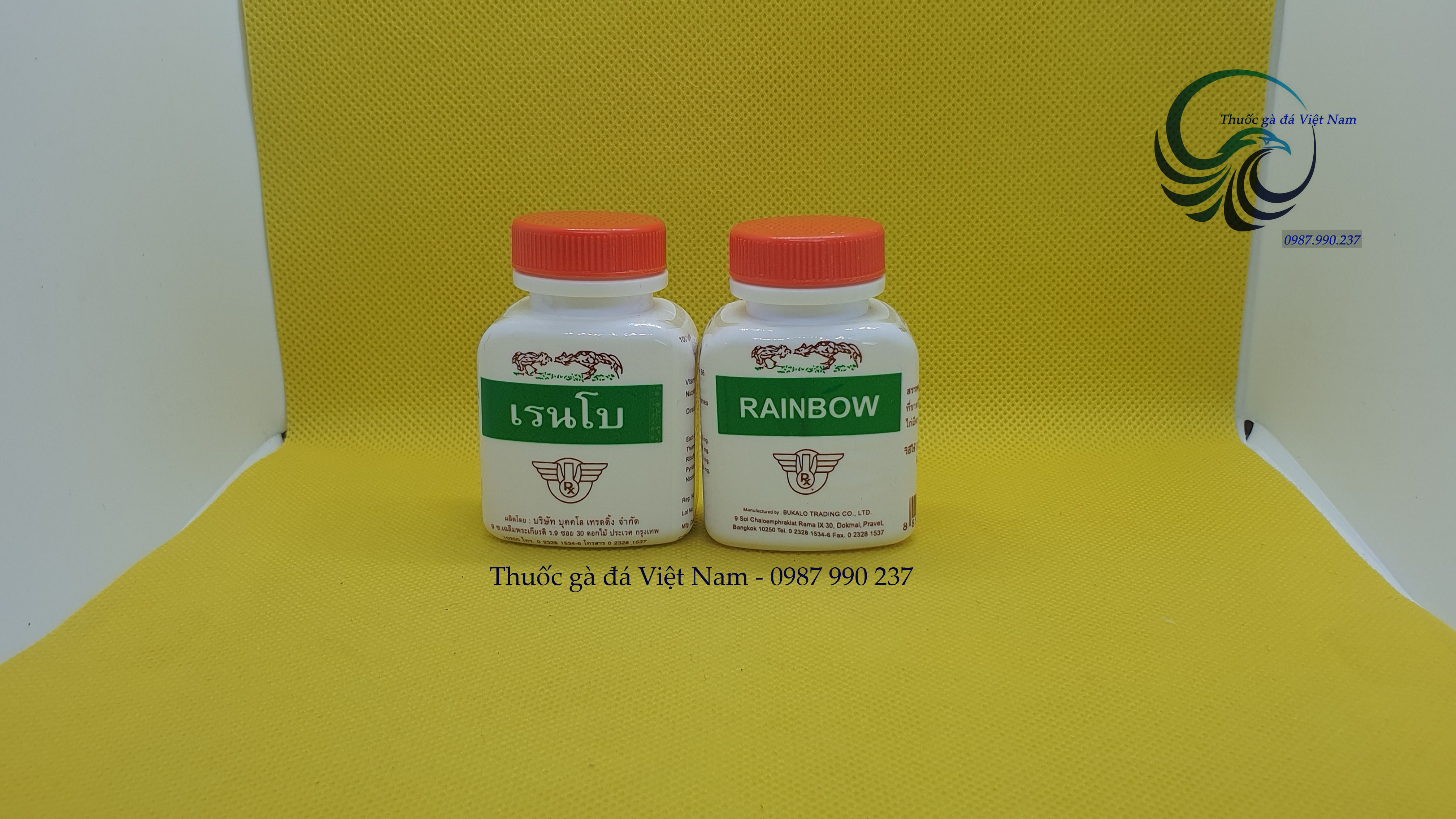 Combo 02 lọ thuốc gà đá RAINBOW