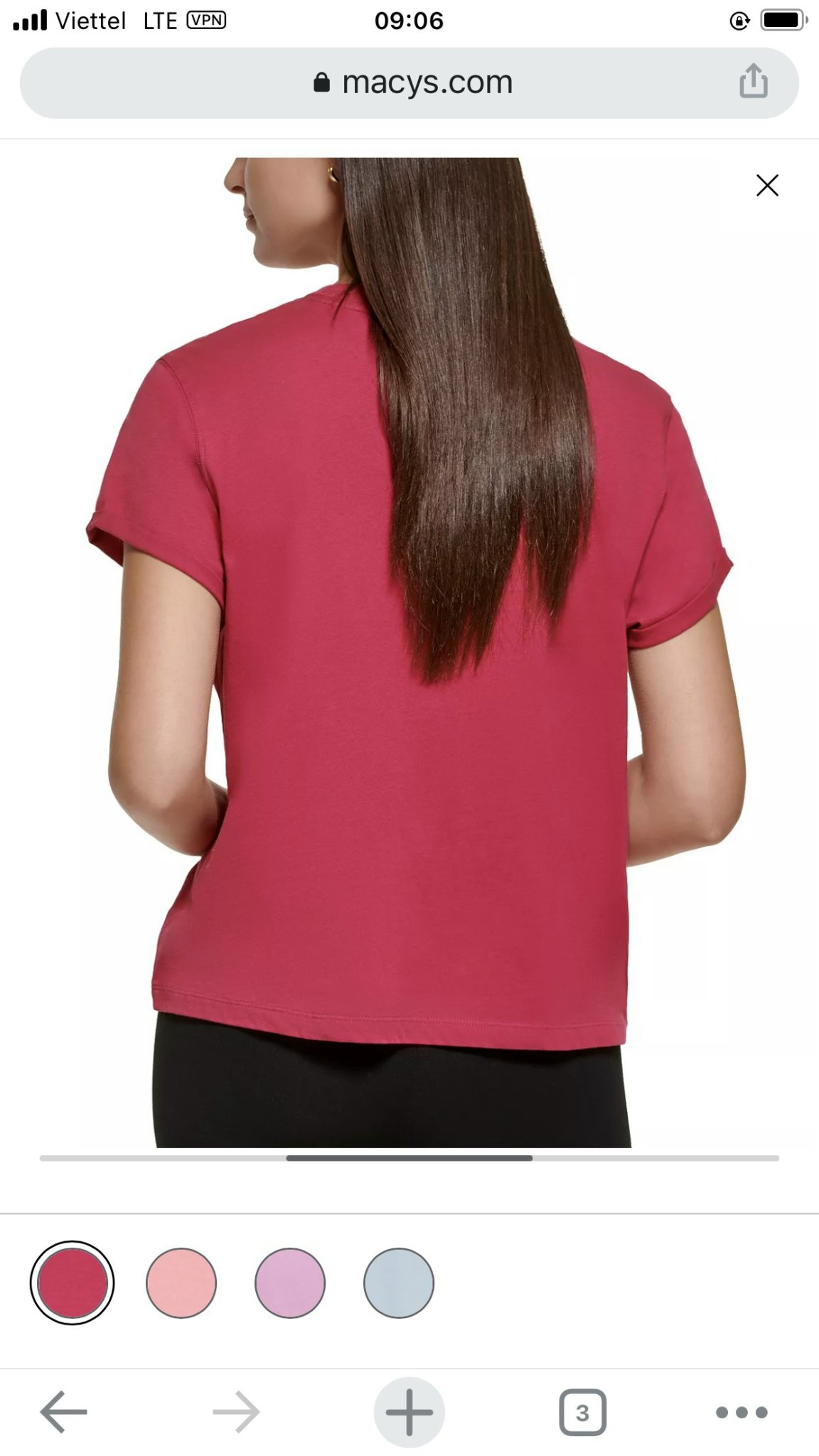Áo thun DKNY cột eo