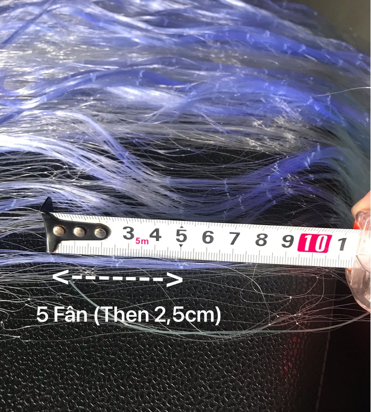 Lưới giăng cá 3 màn Thái Lan tay 45/50m cao 90cm( 9 tất)