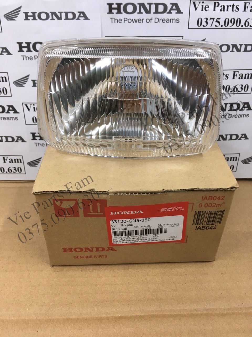 Pha đèn Dream thái, Dream II hàng din Honda
