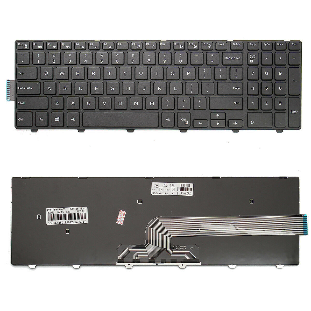 Bàn phím laptop dell inspiron 15-3567- hàng zin