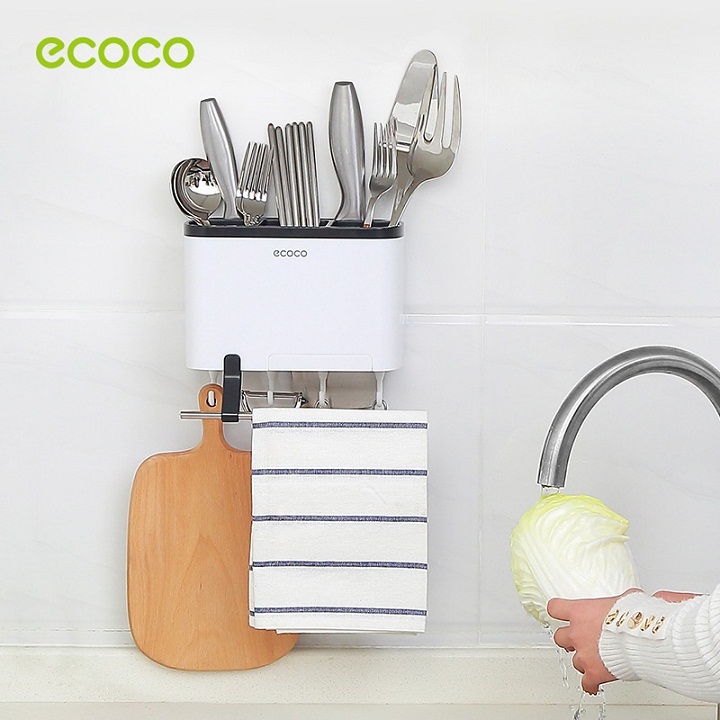 Kệ nhà bếp đa năng cắm dao đồ dùng  ecoco 1801 dán tường