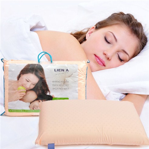Gối Cao Su Oval Liên Á người lớn 100% cao su thiên nhiên êm ái, mềm mại