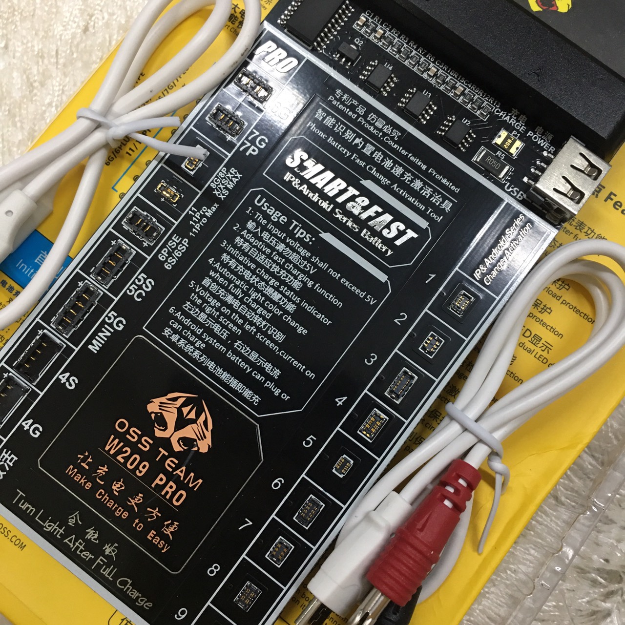 [HCM]Bộ W209pro: kích pin iphone từ 4 đến 11 promax và android