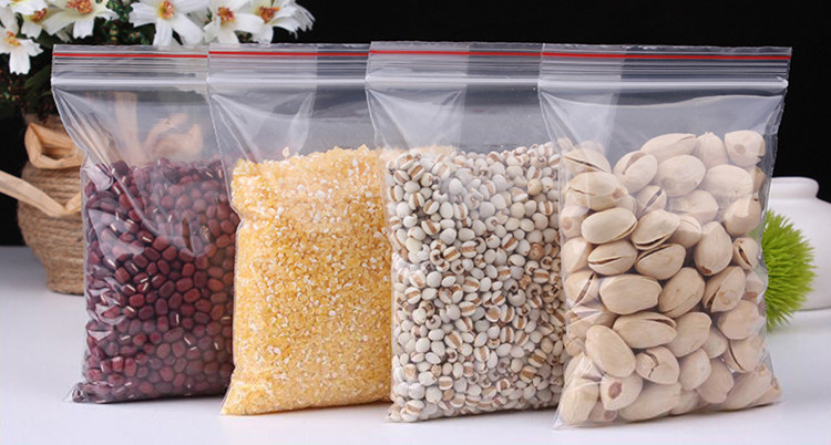 HCM - (1KG) Túi Zipper Chỉ Đỏ - Đủ Các Size Giá Rẻ