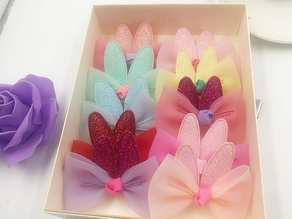 set 2 cái kẹp tóc tóc tay thỏ cho bé.