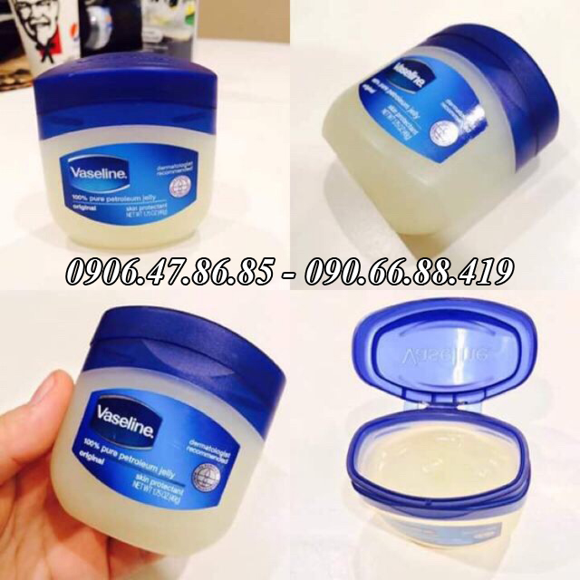 (2 hũ) Vaseline dưỡng Môi da giữ ẩm, chống khô nẻ 49g