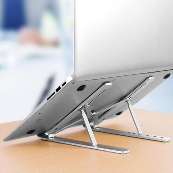 Giá Đỡ Laptop có thể gập lại chất liệu hợp kim nhôm cao cấp, điều chỉnh góc độ Tương Thích cho MacBook Pro, MacBook Air, Apple Macbook