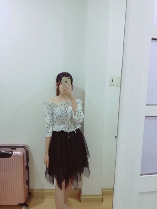 Chân váy tulle dài maxi dáng nhọn 102-103